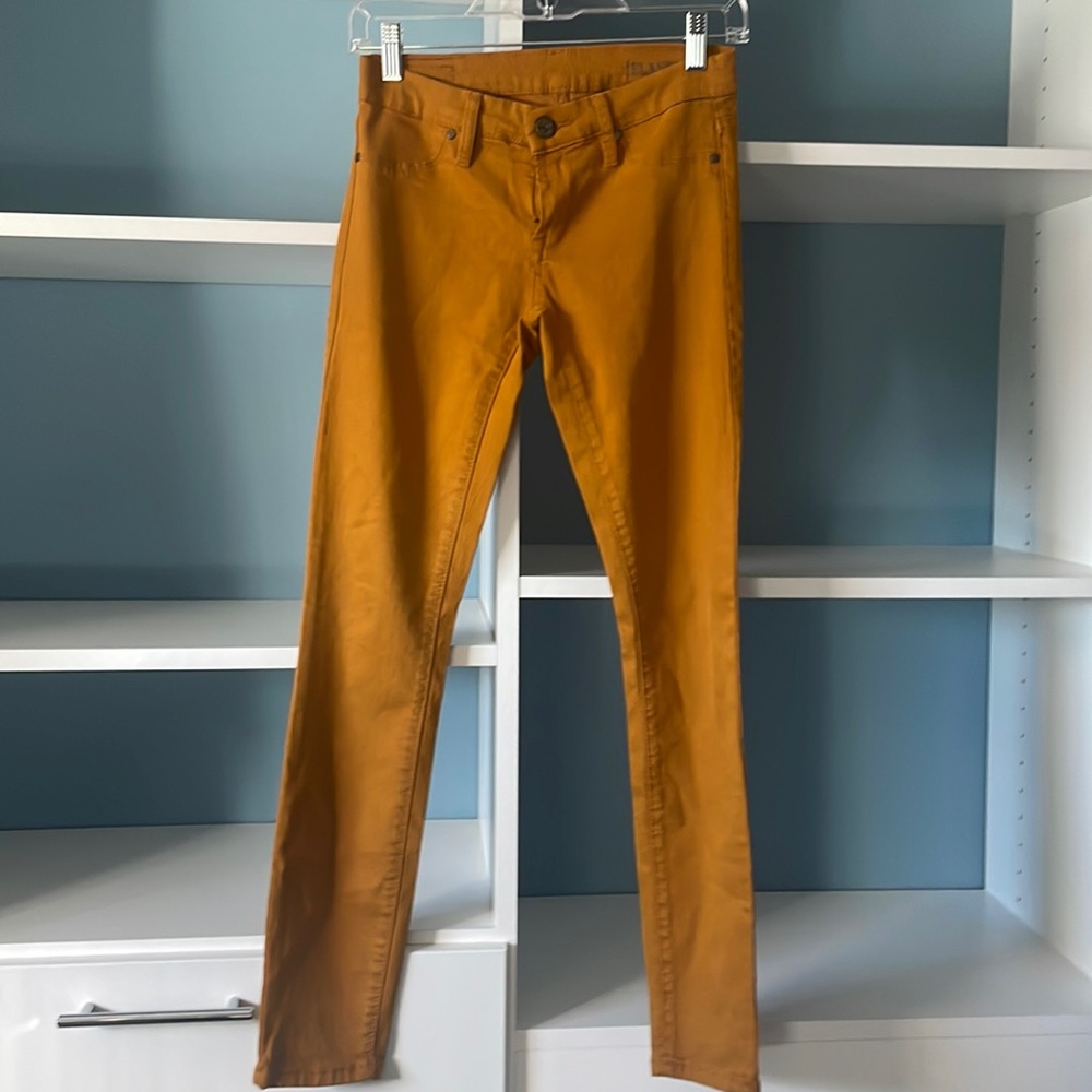 BlankNYC jeans. In a hot color. Looks great with boots!